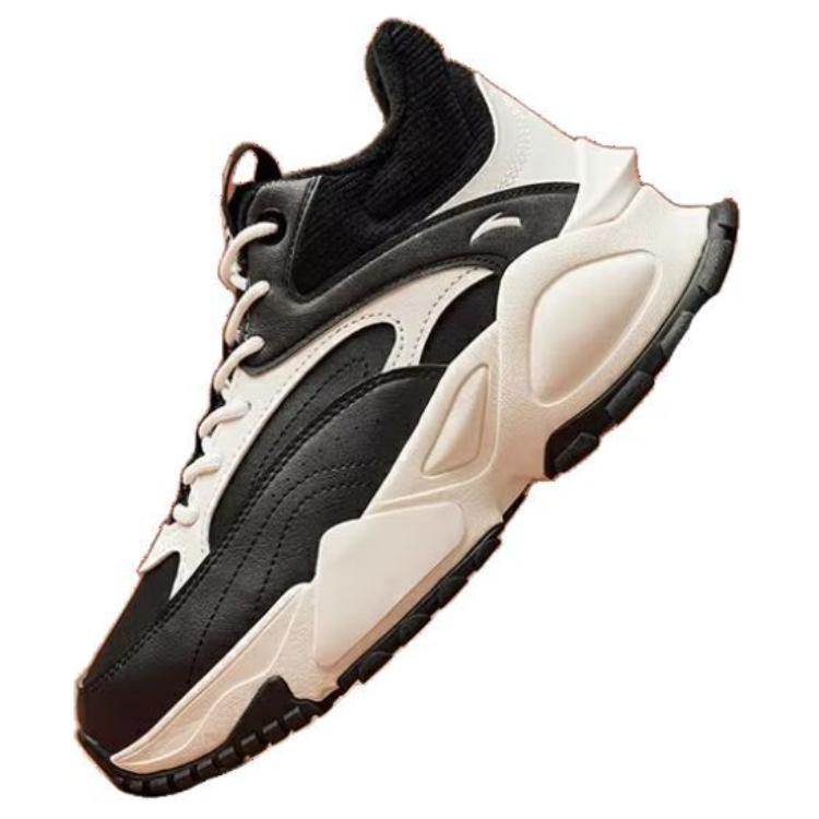 Anta Durable Warm High-Top Casual Shoes Women Sneakers Black White 122248996-02