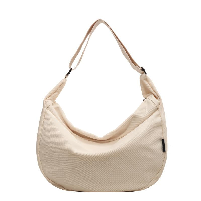 Setki Prostej Modnej Płóciennej Torby Tekstura Duża Pojemność Dojazdowa Niszowy Design Rekreacyjna Na Ramię Crossbody Torba Pierożek