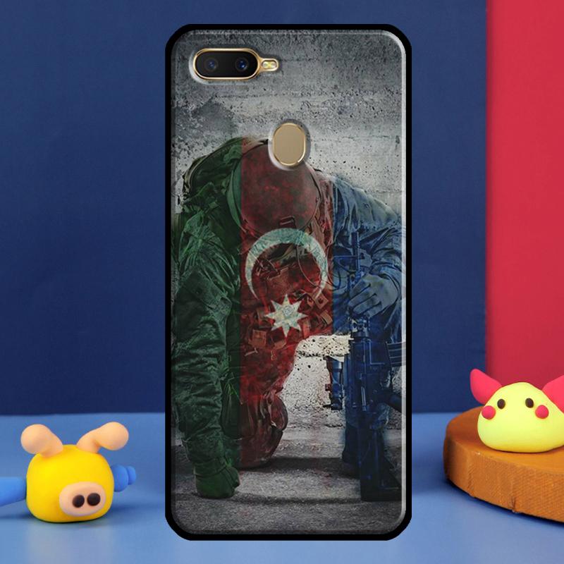 Azerbaijan Flag Case For Oppo A96 A76 A16 A74 A94 A54 S A57 A77 A58 A78 A98 A5 A9 A91 A15 A17 A52 A72 Cover