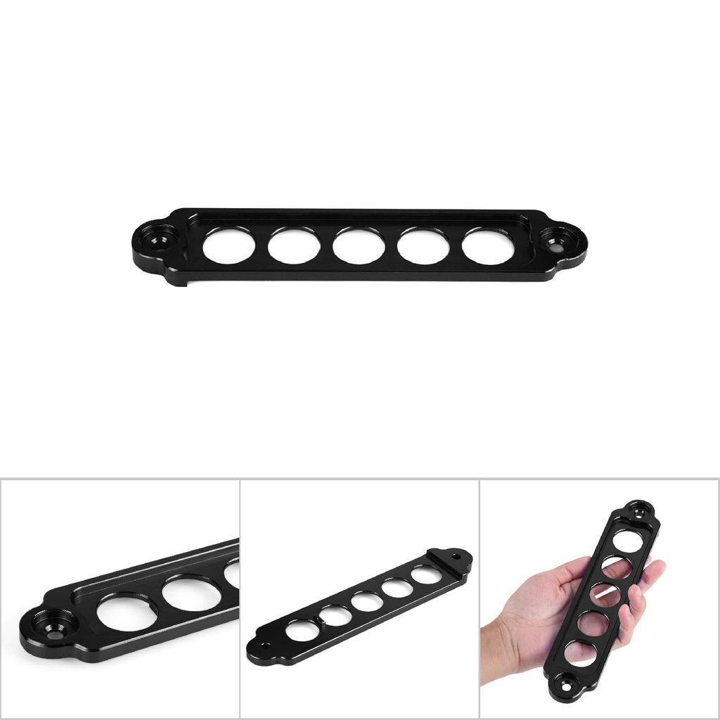 Aluminum Alloy Car Auto Battery Tie Down Brace Mount Bracket Holder Bar Black