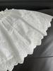 Women's Casual Versatile Sweet Side Tie Layered Cotton Skirt with Embroidered Apron