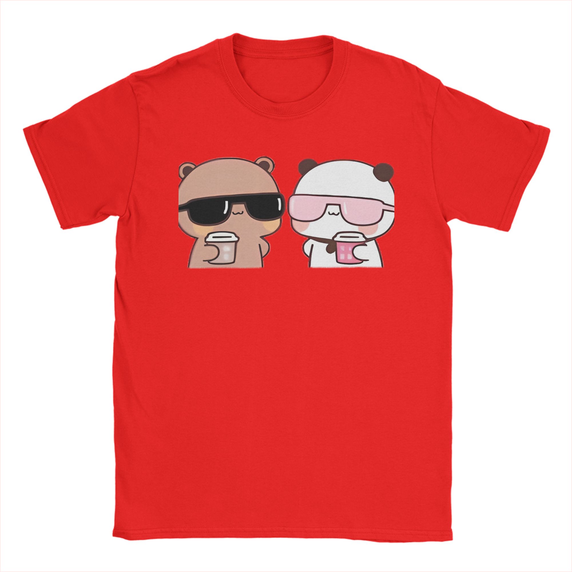 

Men TShirt Bubu Dudu Cute Wearing Sunglasses Fashion 100 Cotton Tee Shirt Short Sleeve T Shirts O Neck Tops Gift Idea S
