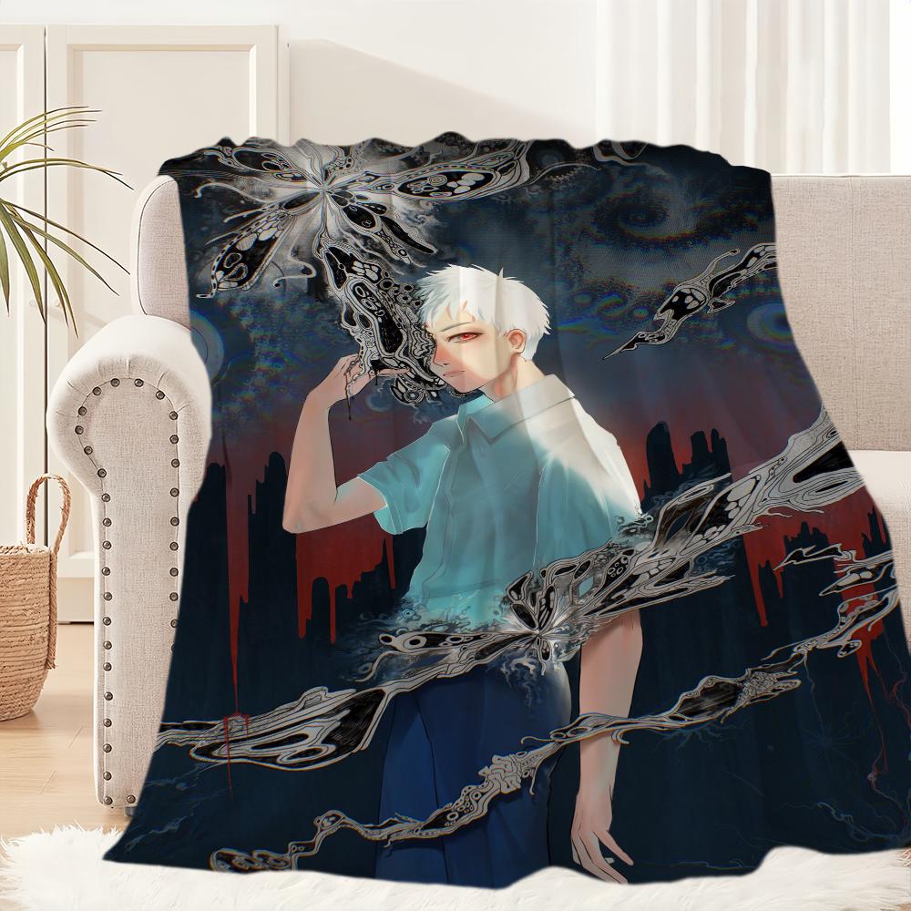 Anime T-The Summer Hikaru Died Blanket Blanket for Couch Sofa Travel Home Hiking Picni Bed Beding Flannel Blanket Birthday Gift