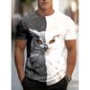 Men's Fashion 3D Printed Men's T-Shirt Round Neck Short Sleeve Trendy Street Wear