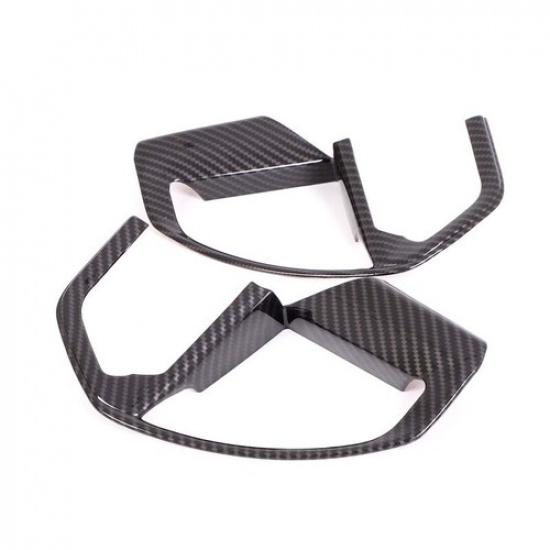 ABS Carbon Fiber Steering Wheel Cover Trim Accessories For Toyot Tundra -23