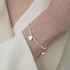 S925 Silver Heart Rice Grain Bracelet Accessory Stylish Sweet Smooth Heart Bracelet Birthday Party Fine Jewelry For Women