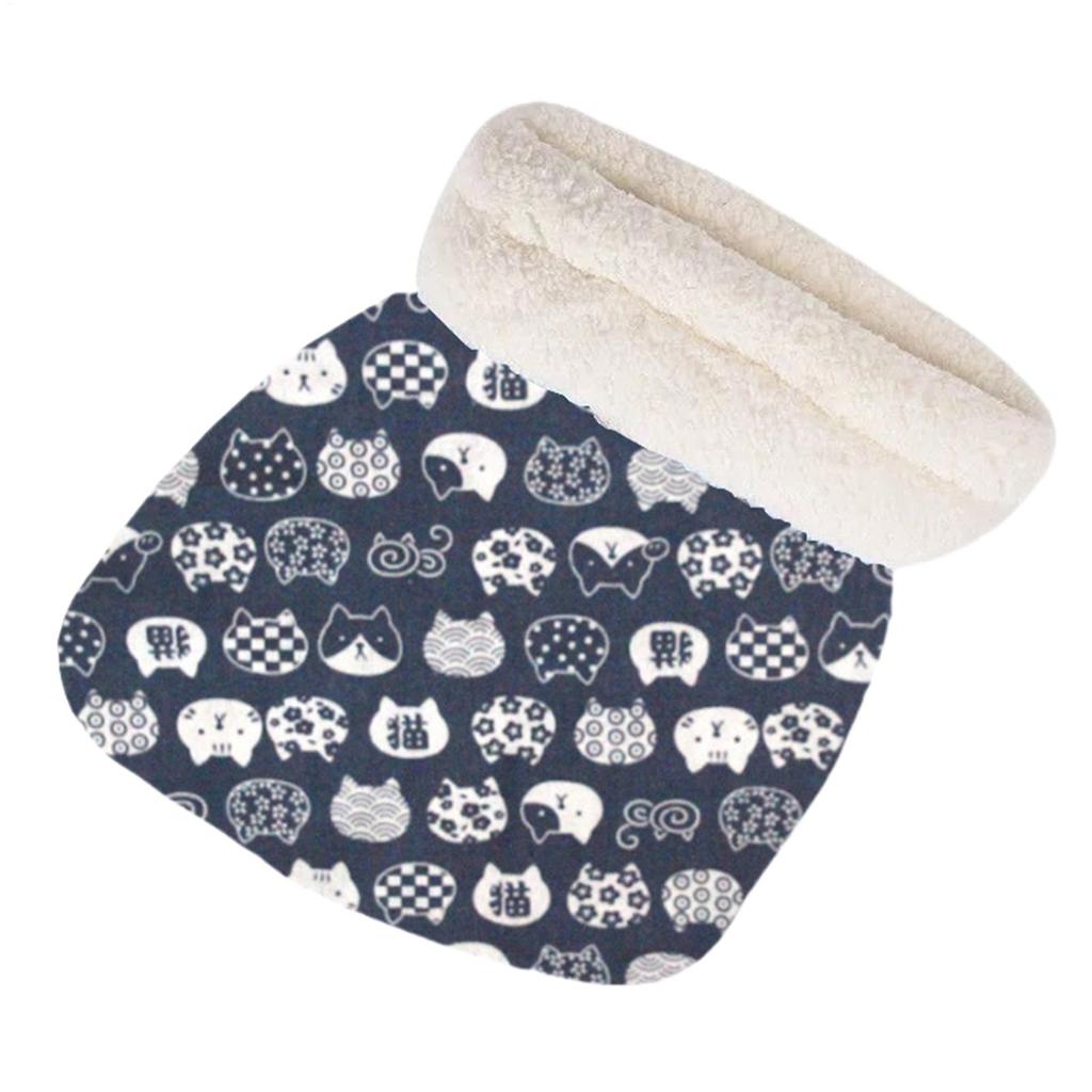 Cat Bed Enclosed Warm Soft Cute Plush Windproof Plush Cat Cave Bed For Outdoor Living Room Winter Cold Weather Family Kitten