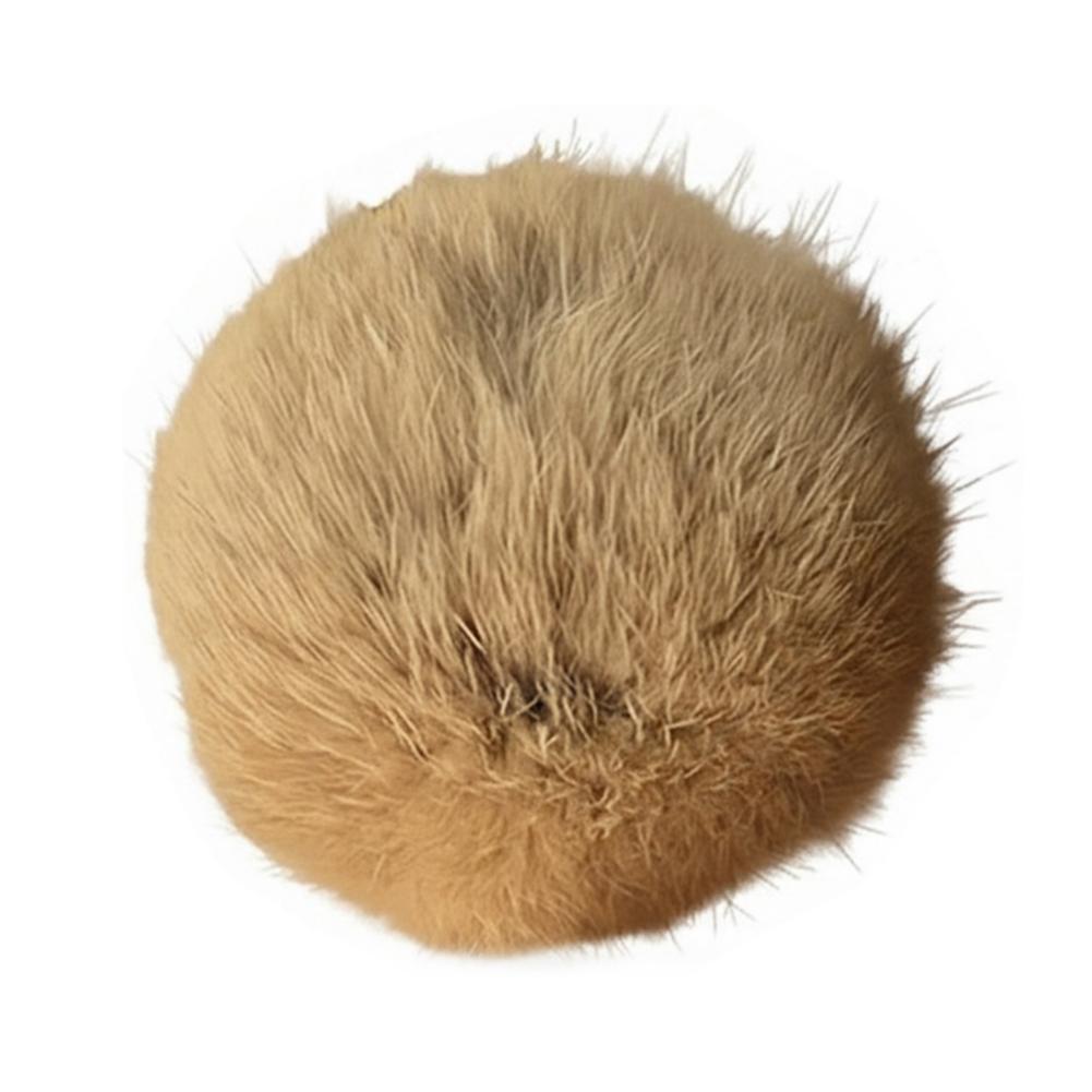 1-6PCS 8cm Faux Rabbit Fur Cat Toys Funny Interactive Gifts Faux Fur Cat Balls Toy for Kitten Indoor Playing Chewing Scratching