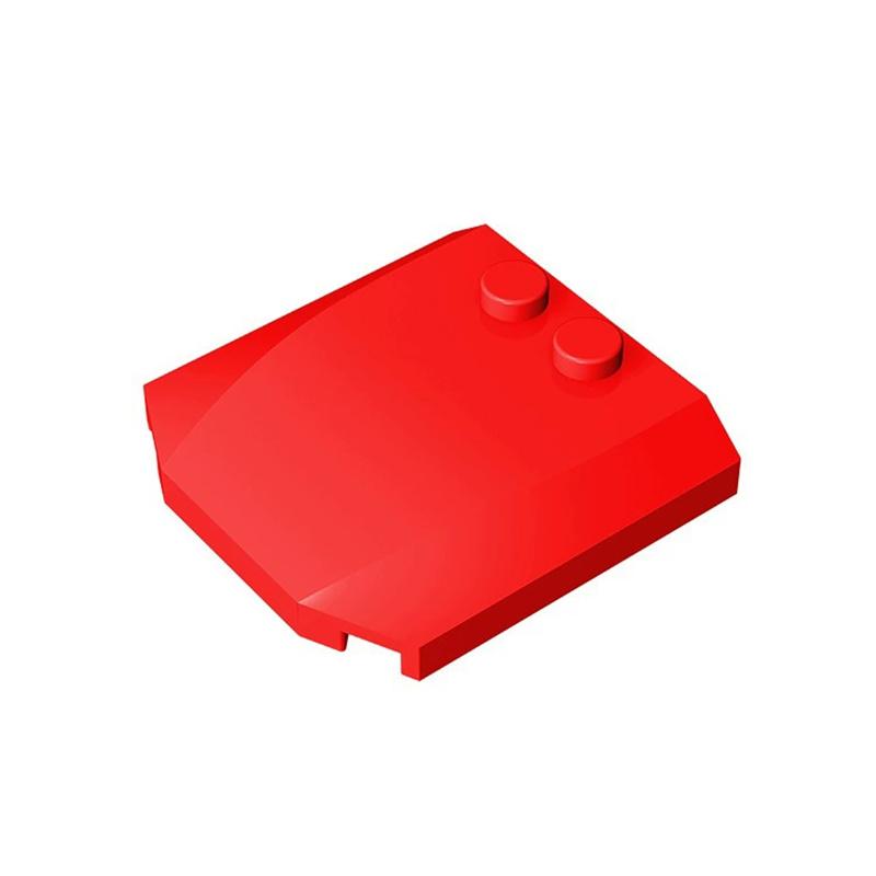 

10pcs 45677 Wedge 4x4x2/3 Bouwstenen Kit Triple Gebogen Bakstenen Deeltje Educatief Idee Speelgoed Kinderen Verjaardag Kid Gift 10pcs красный