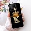 For Realme 16 Pro Case Cute Crown Letter Soft Black Silicone TPU Phone Back Cover For Realme16Pro 16Pro+ Plus Shockproof Capa