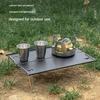 Light Weight Aluminum Folding Camping Table For Outdoor Picnics Hiking And Backpacking Portable Dining Table