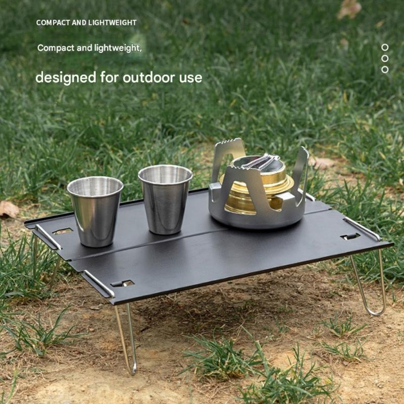 Light Weight Aluminum Folding Camping Table For Outdoor Picnics Hiking And Backpacking Portable Dining Table