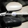 1 Pair OX Horn Wing Mirror Cover Shell Case Trim Add On Side Rear View Mirror Cap tools Car Accessories For Fiat 500 2007-