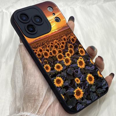 M421 Art Sunflowers Art Angel Eyes Soft Phone Cases for iPhone Samsung Galaxy Xiaomi Rdemi Huawei Honor Infinix Realme OPPO Vivo All Model TPU Case