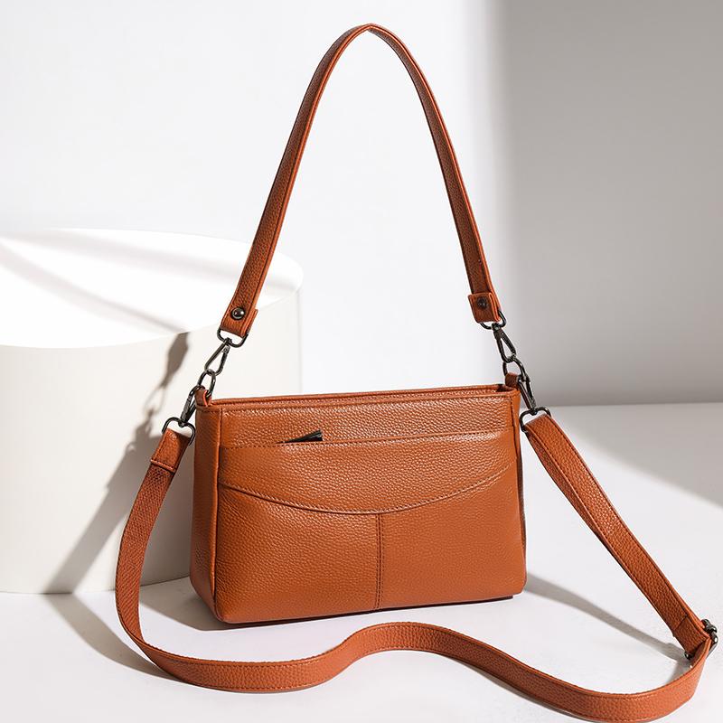 100% Genuine Cow Leather Luxury Handbags Women Bags Designer Ladies Crossbody Shoulder Bag for Women Top Quality Tote Sac A Main