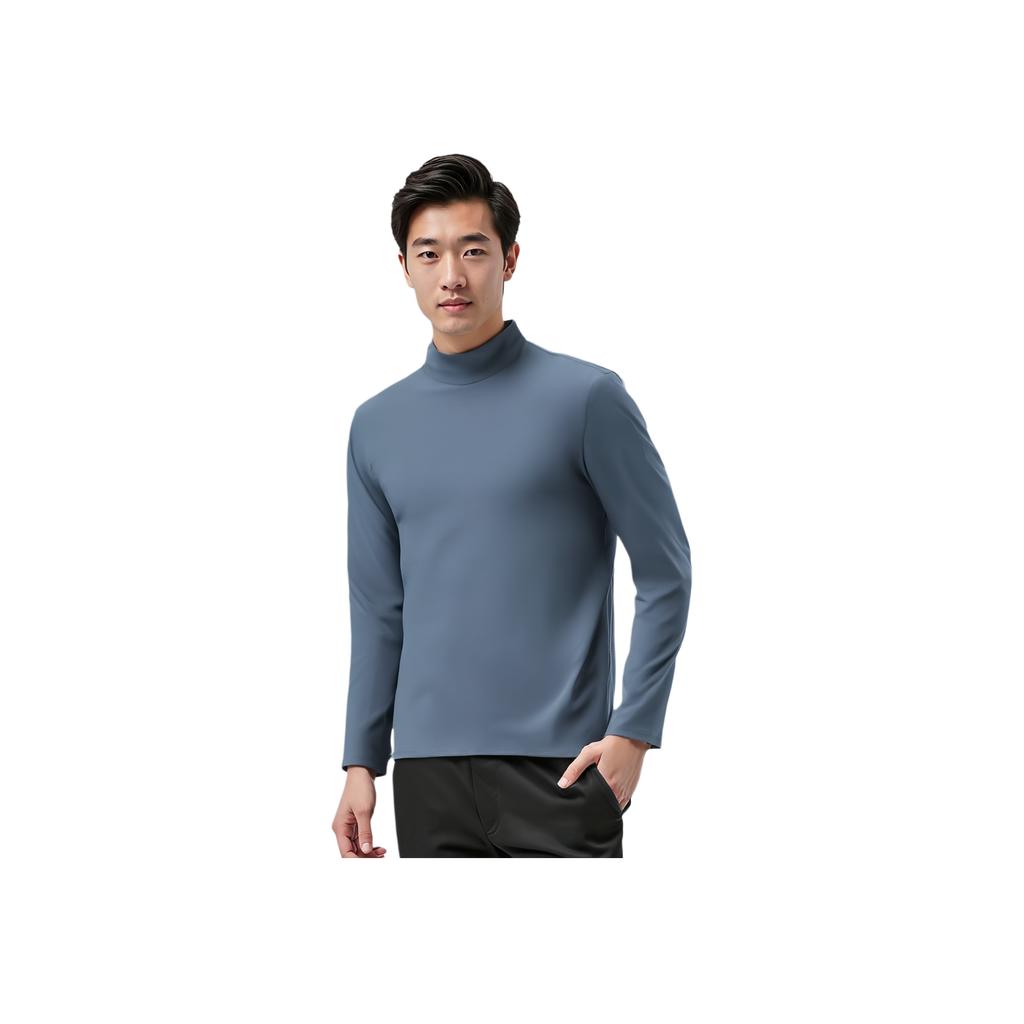 Anta Champion Outdoor Series Sports Casual Simple Solid Color Knitted Sweater Men tops Dark-Blue 152510404-3