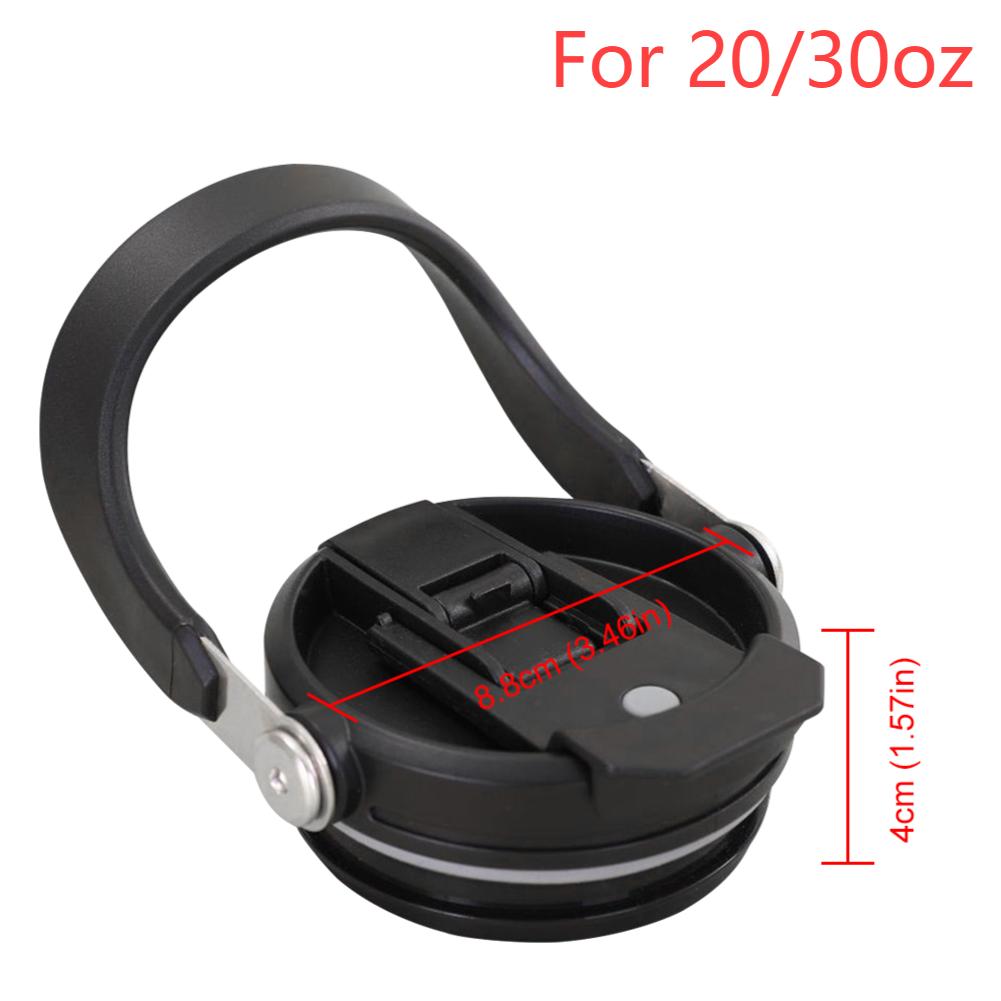 Flip Straw Lid Replacement with Handle Spill Proof Dustproof Tumbler Lid Splash Resistant for Stanley 20/30/40oz Mug Accessories