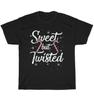 Candy Cane Sweet But Twisted Funny Christmas Party T-Shirt Unisex Tee Gift NEW