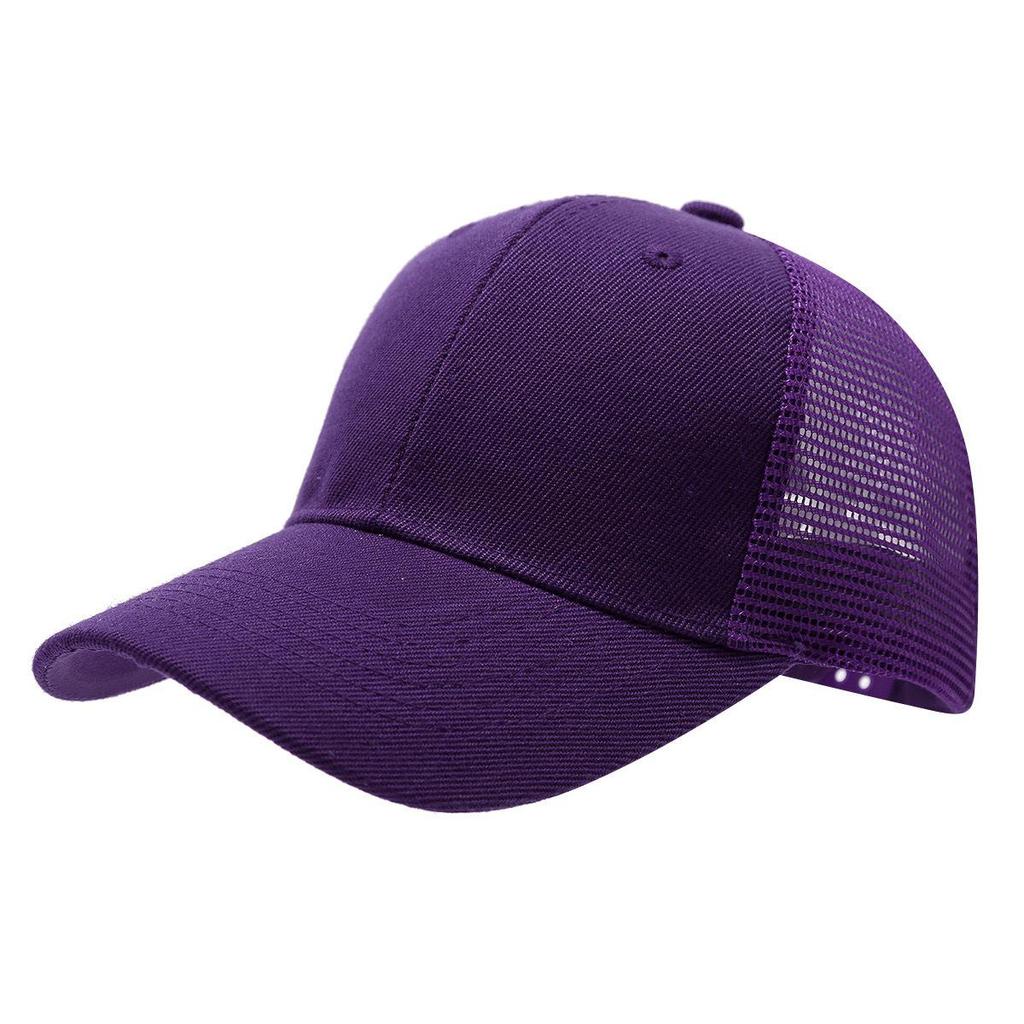 Unisex Summer Breathable Six-Panel Mesh Baseball Cap with Custom Logo for Outdoor Sports
