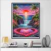 5D Landscape Art Diamond Kit, DIY Diamond Painting Waterfall and Crafts To Decorate Home Walls