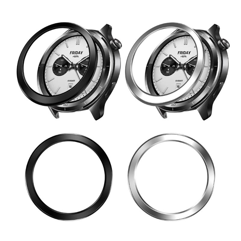 Minimalist Watch Frame Guard Bezel Rings for S4/S3 Series Shockproof PC Shell Easy Snap On Installation Universal Design