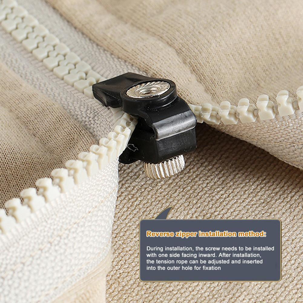 Universal Zipper Repair Kit Quick Instant Detachable Zipper Head Replacement Zipper Slider Pull for Jacket Bags Coat Free Sewing