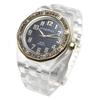 Polycarbonate Watch Genuine Imported Clear [Kopuha] Black-Gold Women's