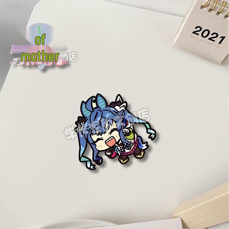 Pretty Derby Brooch: Uma Musume Tokai Teio, Silence Suzuka & Twin Turbo Pendant Badge