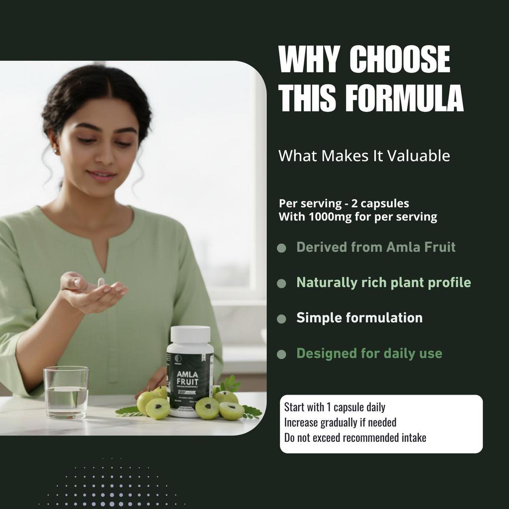 Amla (Indian Gooseberry) Extract Capsules | 500 Mg | 60 Count