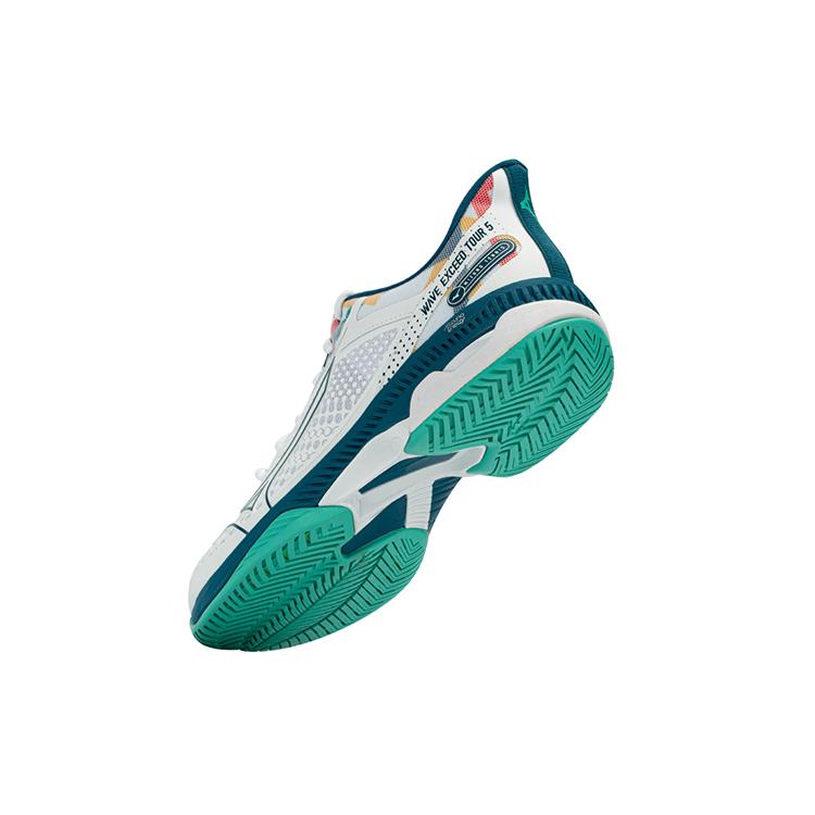 Mizuno Wave Exceed Tour 5 Abrasion Resistant Abrasion Resistant Low Top Training Shoes Unisex White Blue 61GA227030