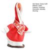 Christmas Goose Outfit Set Santa Dress Clothes with Scarf for 23" High Cement or Plastic Goose Statue Porch Goose Costume for Yard Lawn Garden Decor