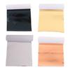 A84X-400 Stück Imitation Gold Silber Kupfer Folienpapiere Blattflocken Vergoldungsblätter Für Nagel Party Dekoration DIY Kunsthandwerk Papier
