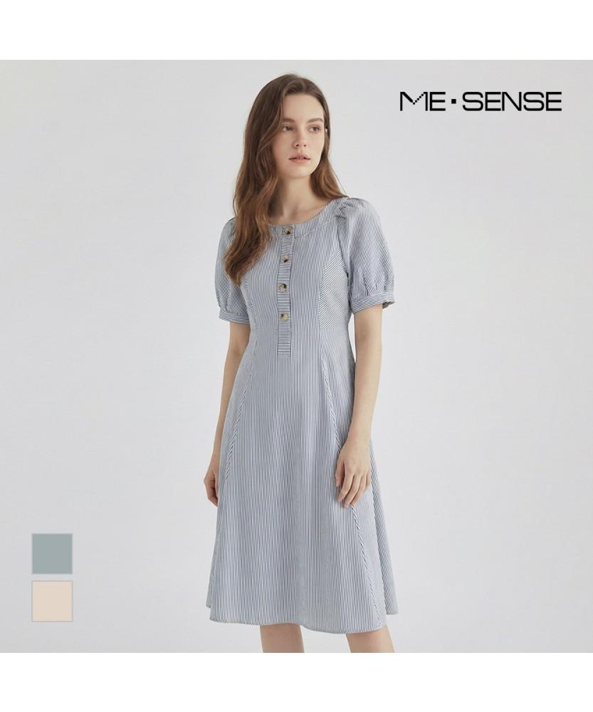 MESENSE Striped Short Sleeve Dress_Mb36Opsd01A
