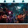 Kürbis Clown Halloween Horror Kulisse Foto Hintergrund Party Banner Dekoration