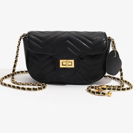Japan and South Korea ins Xiaoxiangfeng diamond chain bag 2025 new messenger bag fashion Internet celebrity exquisite small bag women