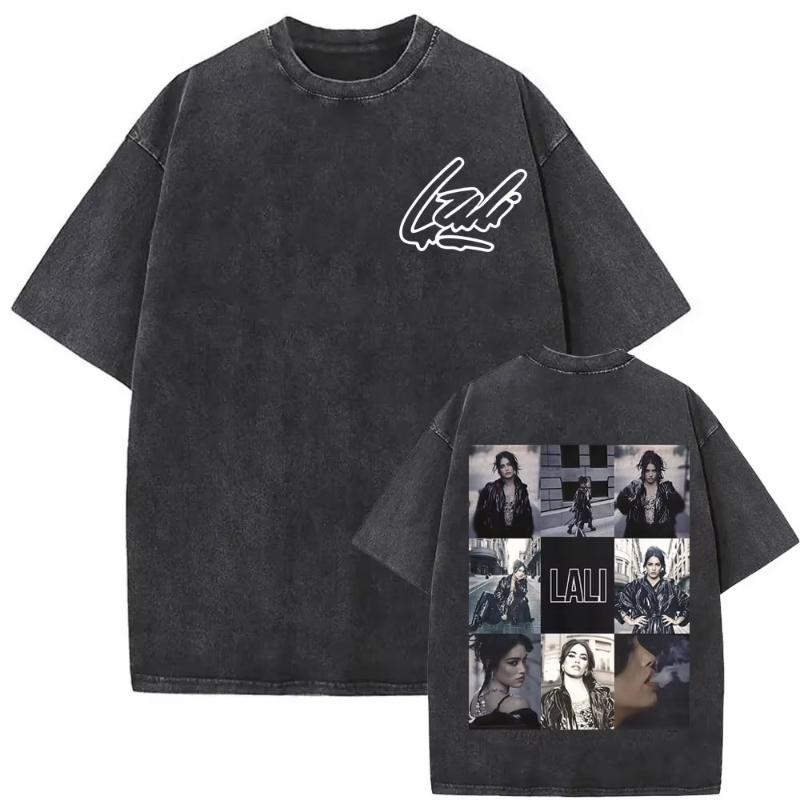 

Singer Lali Esposito Asesina Album Tour Graphic Tshirt Unisex Women Clothing Fashion Vintage Washed Tee Shirt Comfort T Shirt 2XL