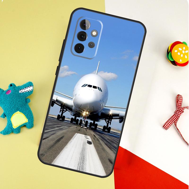 Aircraft Airplane Fly Travel Case For Samsung Galaxy A54 A34 A24 A14 A12 A22 A32 A42 A52 A72 A52S A51 A71 A13 A53 Cover