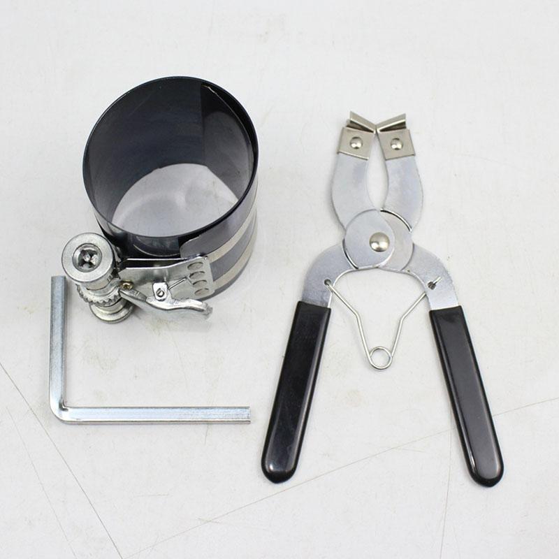 

Инструмент для установки поршневых колец, плоскогубцы для поршневых колец 53–150 мм, инструмент для сжатия поршневых колец, инструмент для технического обслуживания двигателя автомобиля, расширитель зажимов