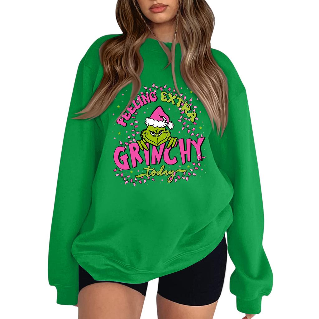Crewneck Sweatshirt For Women Fall Graphic Sweatshirts Vacation Long Sleeve Drop Shoulder Pullover