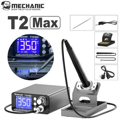 MECHANIC T12 MAX Soldering Station 5s Heat 6s Melt One-Touch Digital Display Constant Temperature Soldering Iron Kit Repair Tool