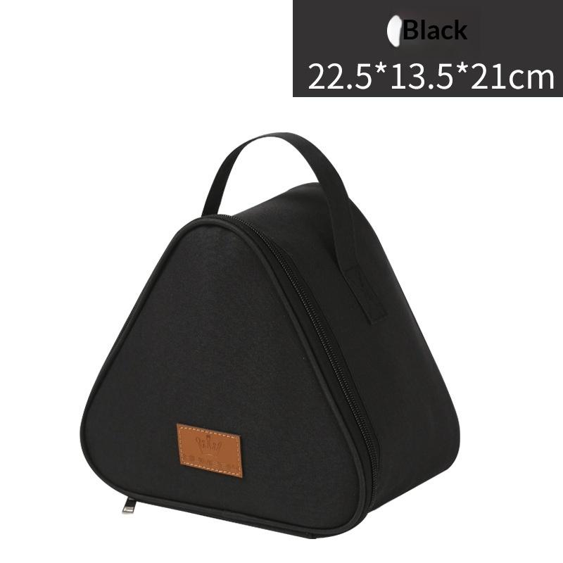 Portable Triangle Insulation Lunch Bag For Rice Vegetable Roll Milk Sandwich Egg Breakfast - Keep Food Warm Cool