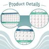 4 Pieces Math Posters for Kids Double Sided with Answers Erasable Teacher Must Have Secondary