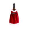 Set Christmas Dinner Table Decor Dress Wine Bottle Cover Wine Bottle Bag New Year Gift Ornament