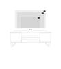 Focus RTV cabinet 135 cm - loft oak craft