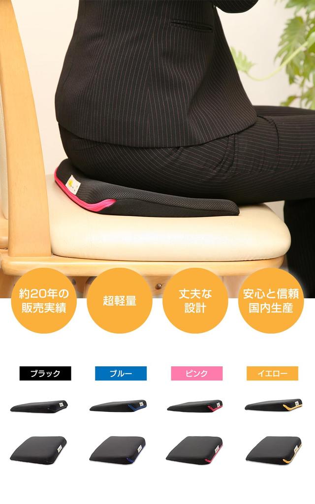 L L Mini Black x 34cm x Portable A4 size Small cushion Polyethylene foam Dr. Dr. 23.5cm 4.3cm