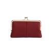 Retro Women's Long Clutch Bag with Folding Clasp and Ample Storage