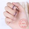 Fashion Charm Real 925 Sterling Silver Minimalist Pave Zirconia Geometric Oval Hoop Earrings for Women Unisex Party Jewelry Gift