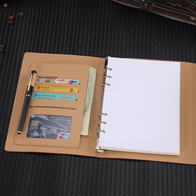 A5 Tri-Fold Loose-Leaf Notebook with Customizable Logo and Creative Mind Map Design