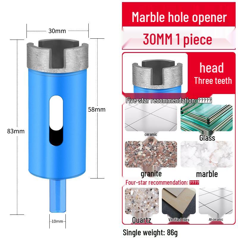 מקדחה למרבל, אריחים, אבן, גרניט ובטון לקידוח יבש