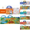Childrens Sticker Book With Ocean And Dinosaur Scenes For Early Education And Focus Development